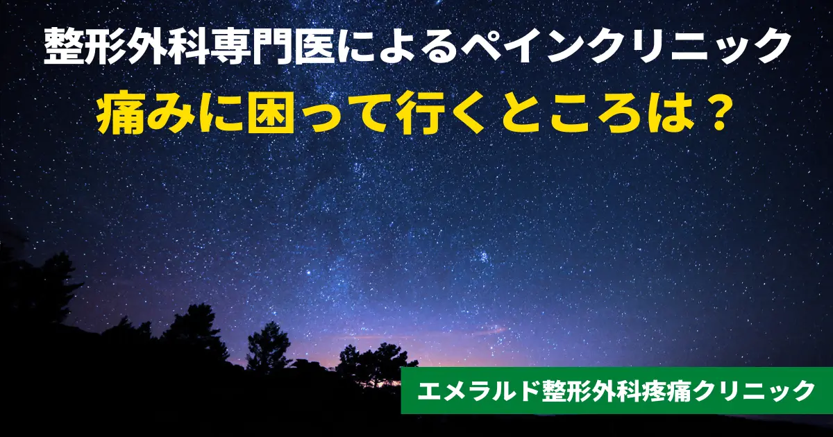 痛みに困って行くところは？