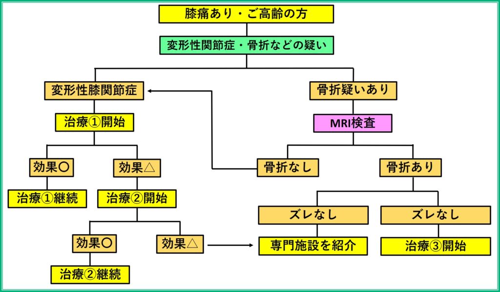 整形外科専門医による高齢者の膝痛・膝関節痛に対する診断・治療アルゴリズム